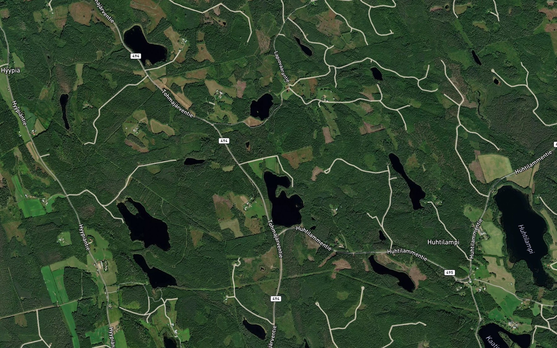 Satellite map of the Tohinpuro