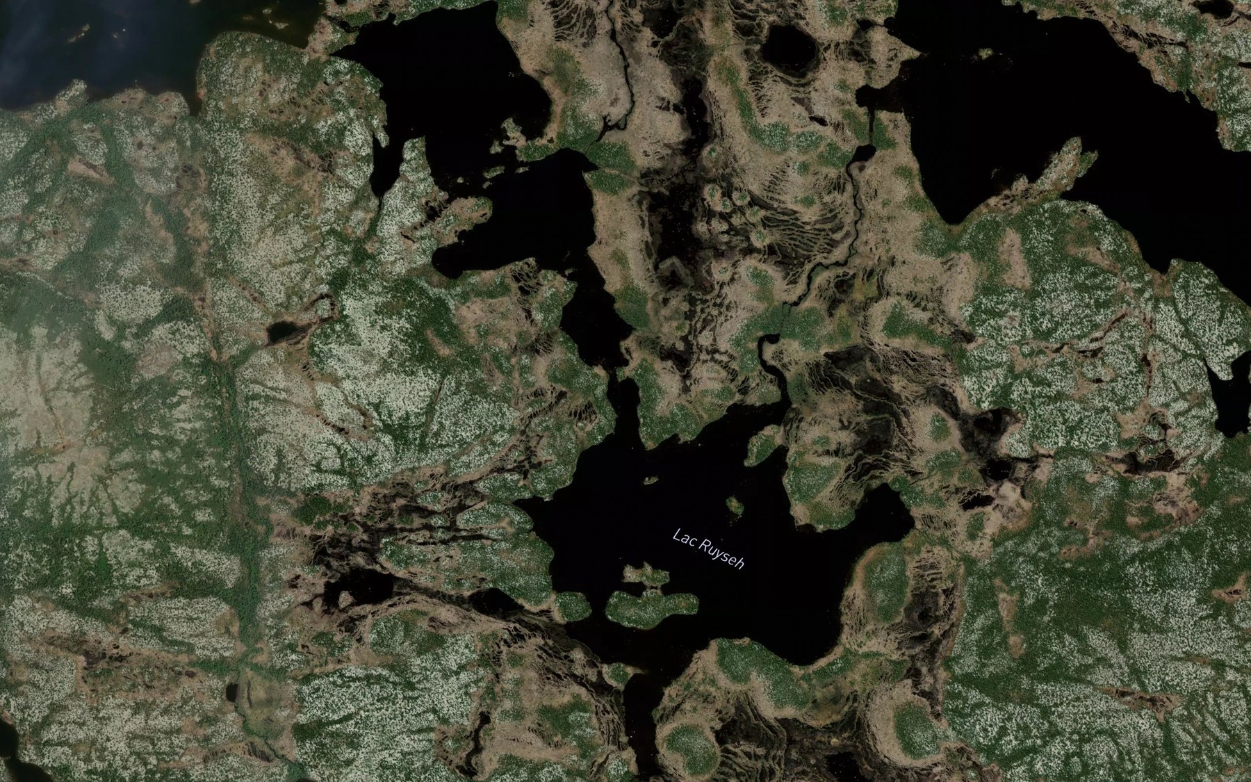 Satellite map of the Lac Ruyseh