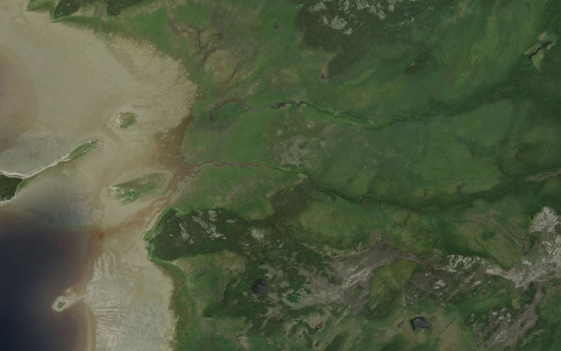 Satellite map of the Ruisseau Kapetikuchisi