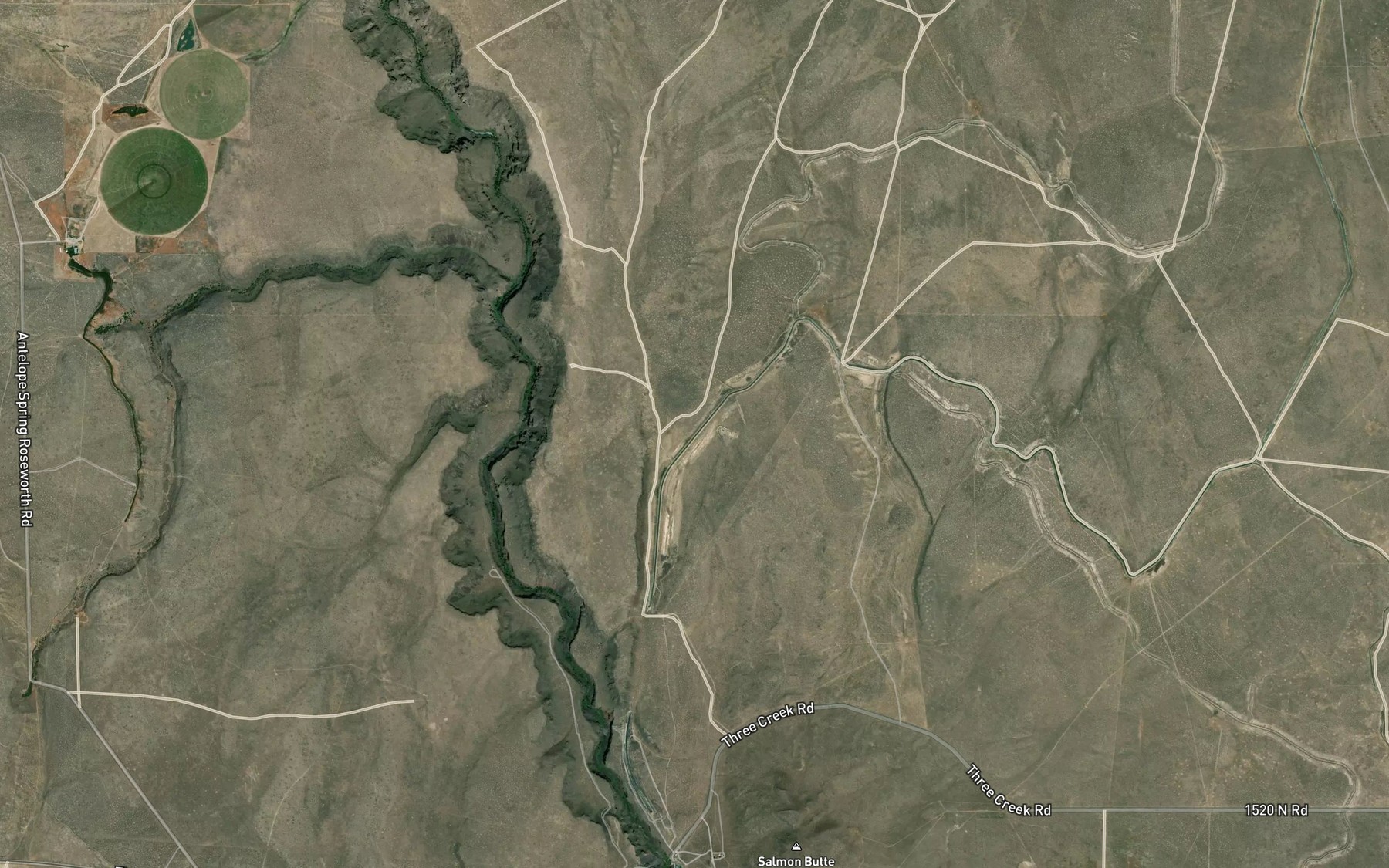 Satellite map of the Main Canal