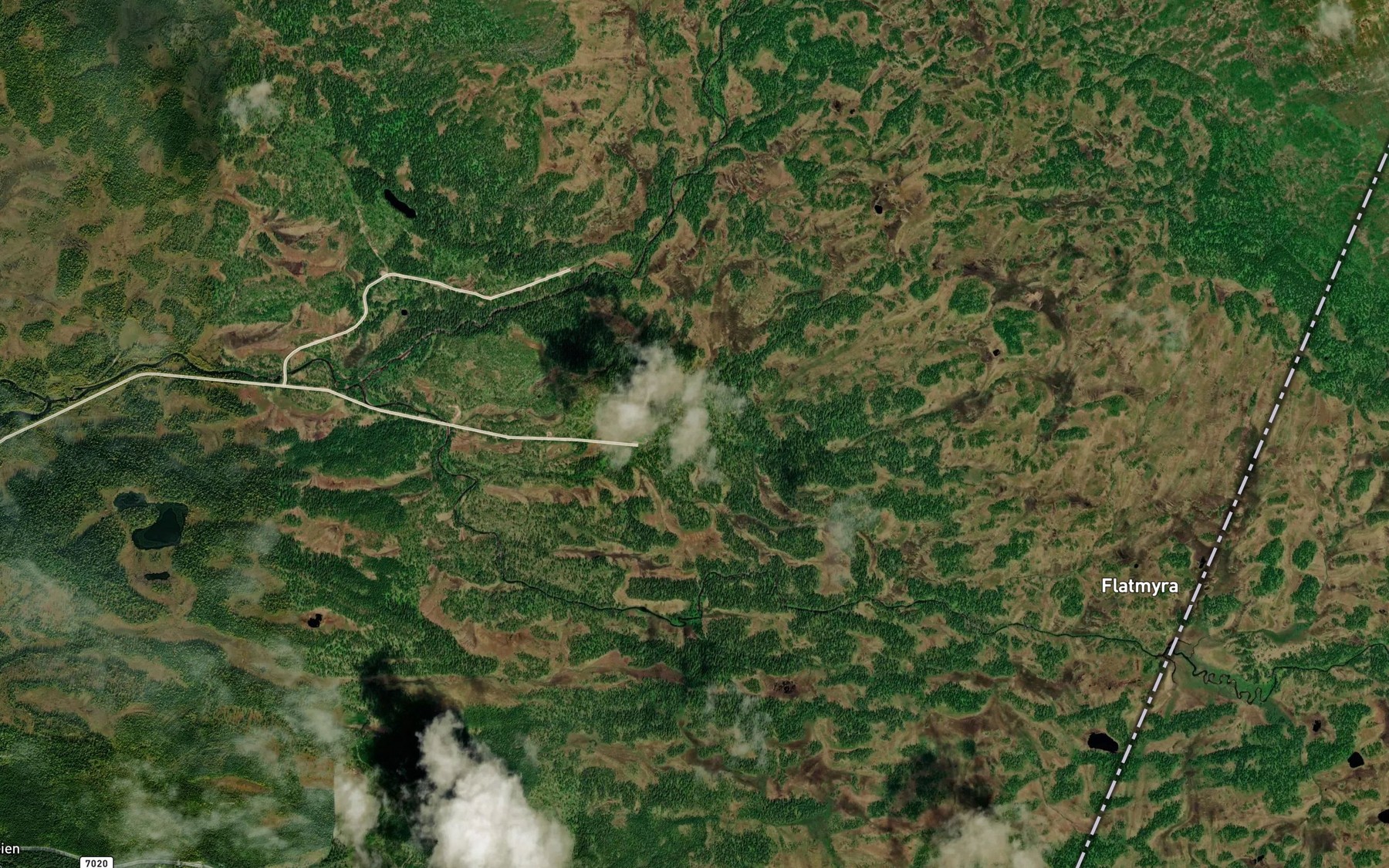 Satellite map of the Seterbekken