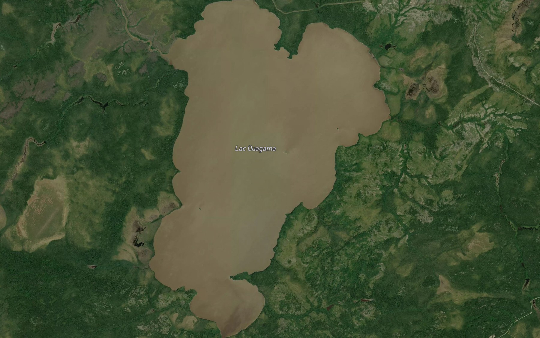 Satellite map of the Lac Ouagama