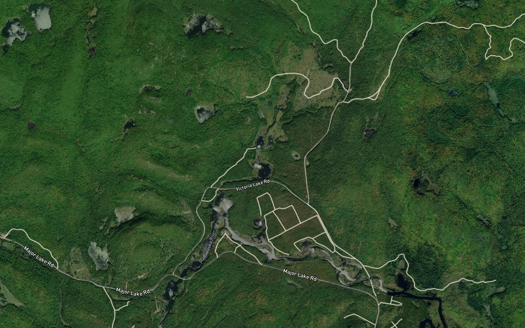 Satellite map of the Bluesea Lake