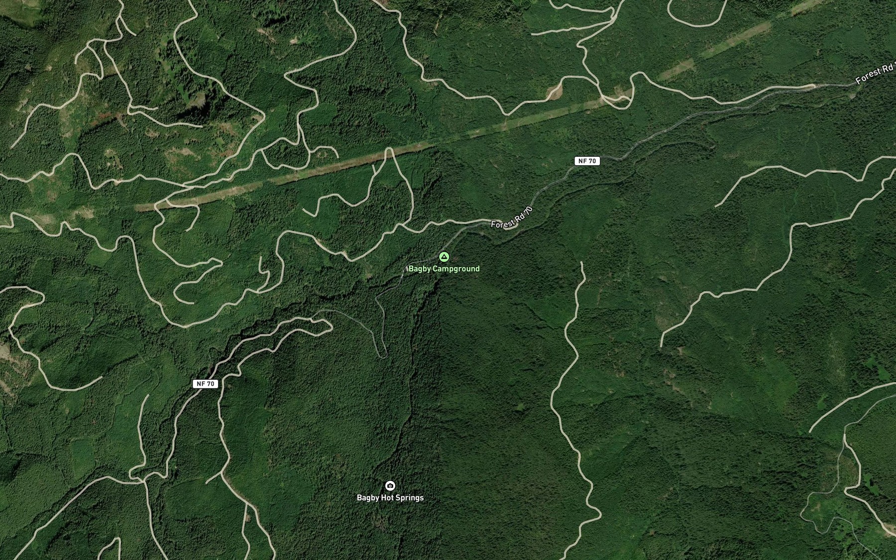 Satellite map of the Nohorn Creek