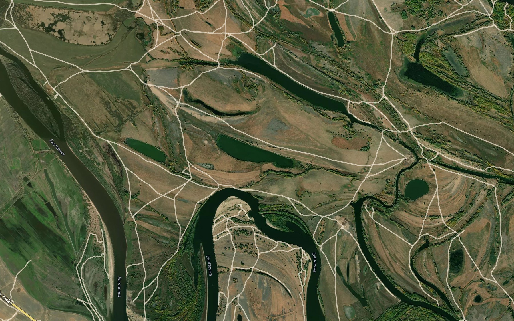 Satellite map of the Il'men Dzhanur