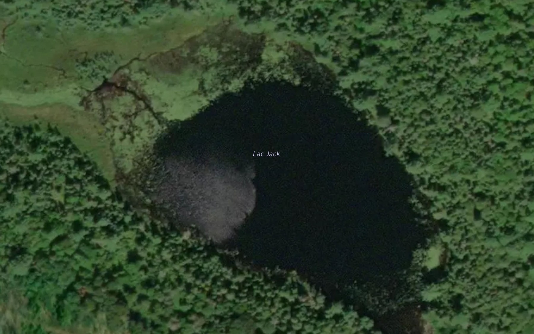 Satellite map of the Lac Jack