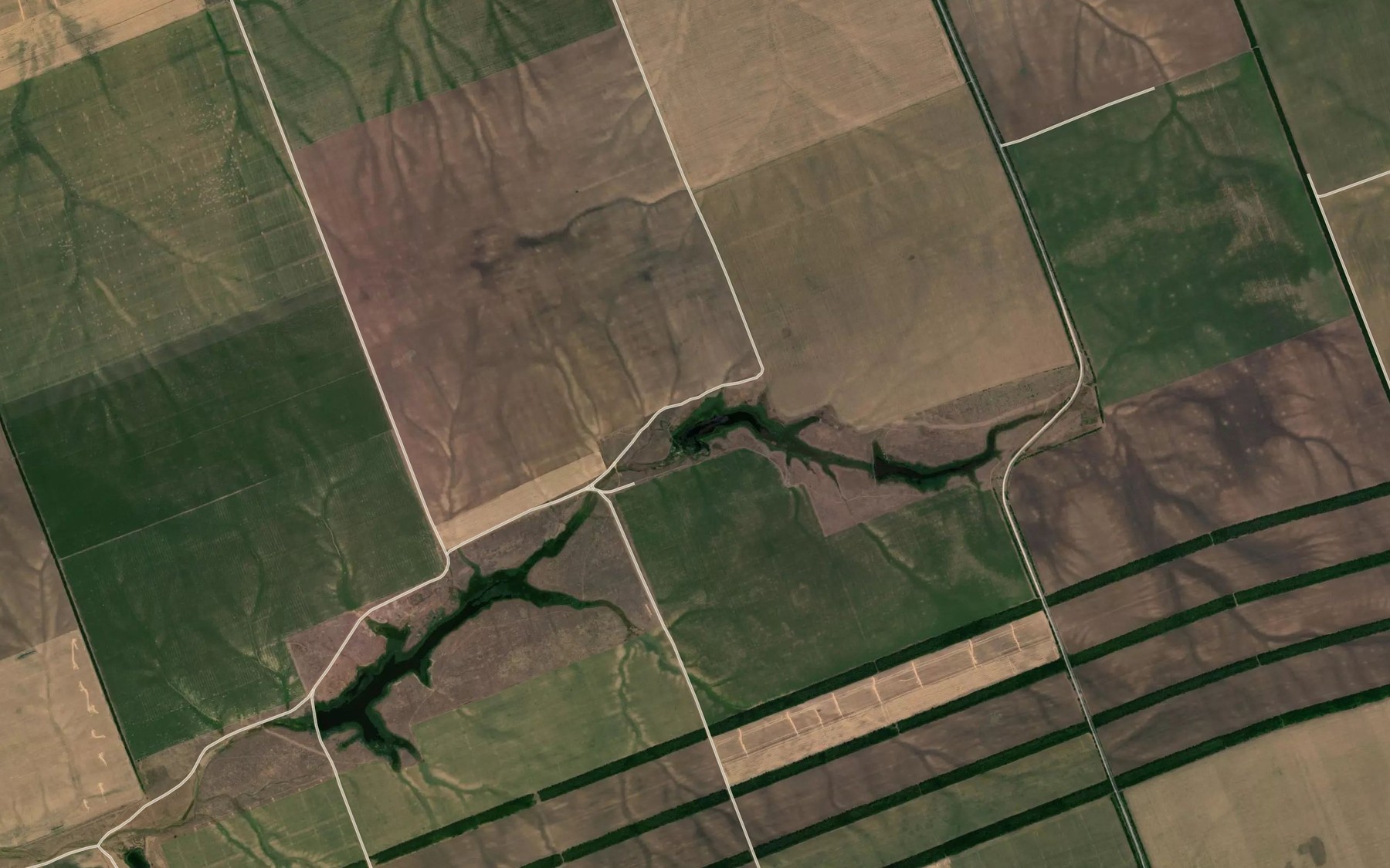 Satellite map of the Prudy Zelenaya Balka