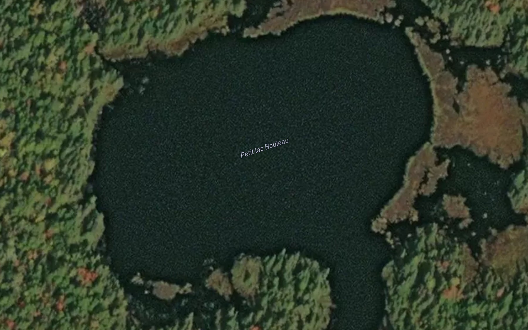Satellite map of the Petit lac Bouleau
