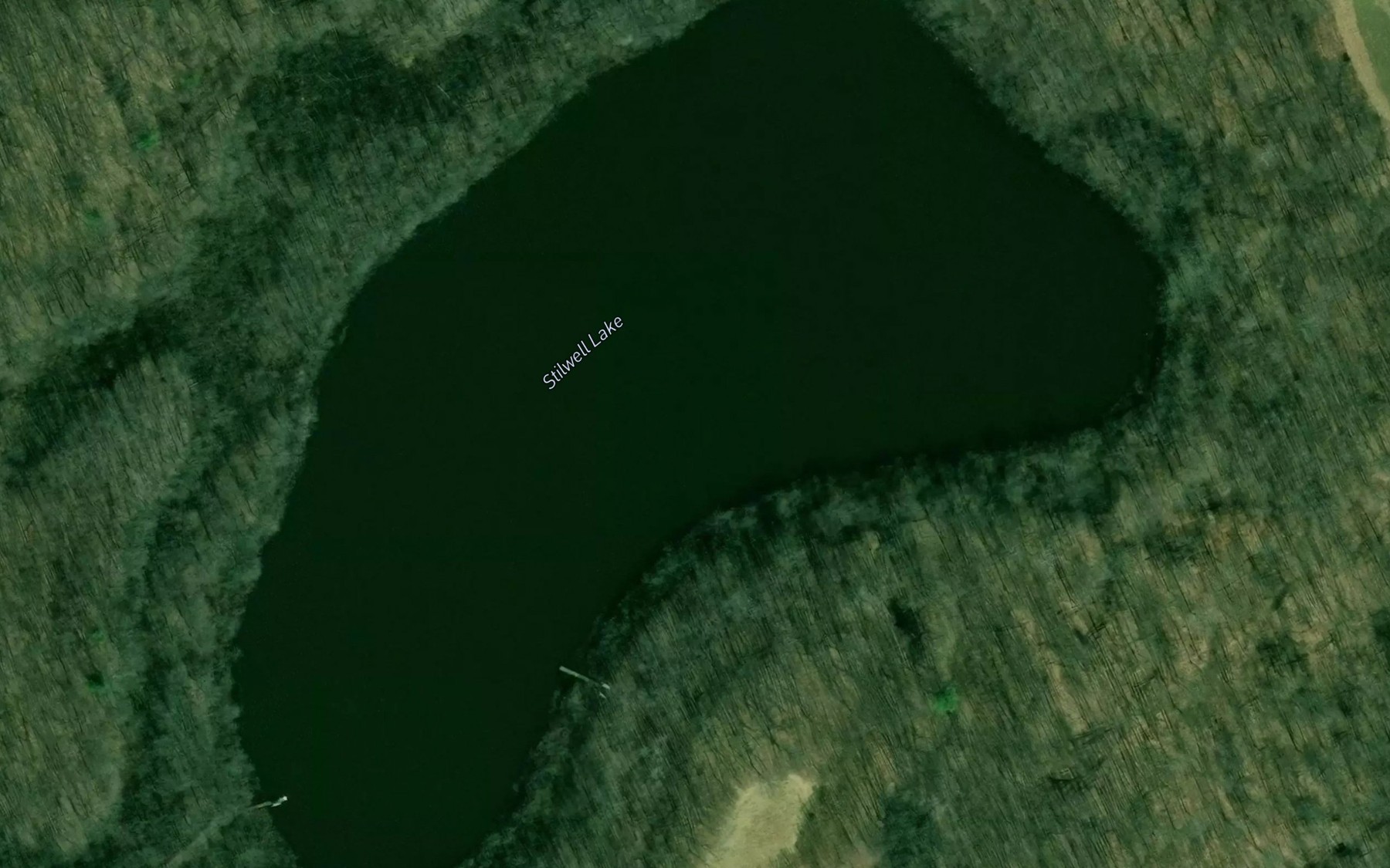 Satellite map of the Stillwell Lake
