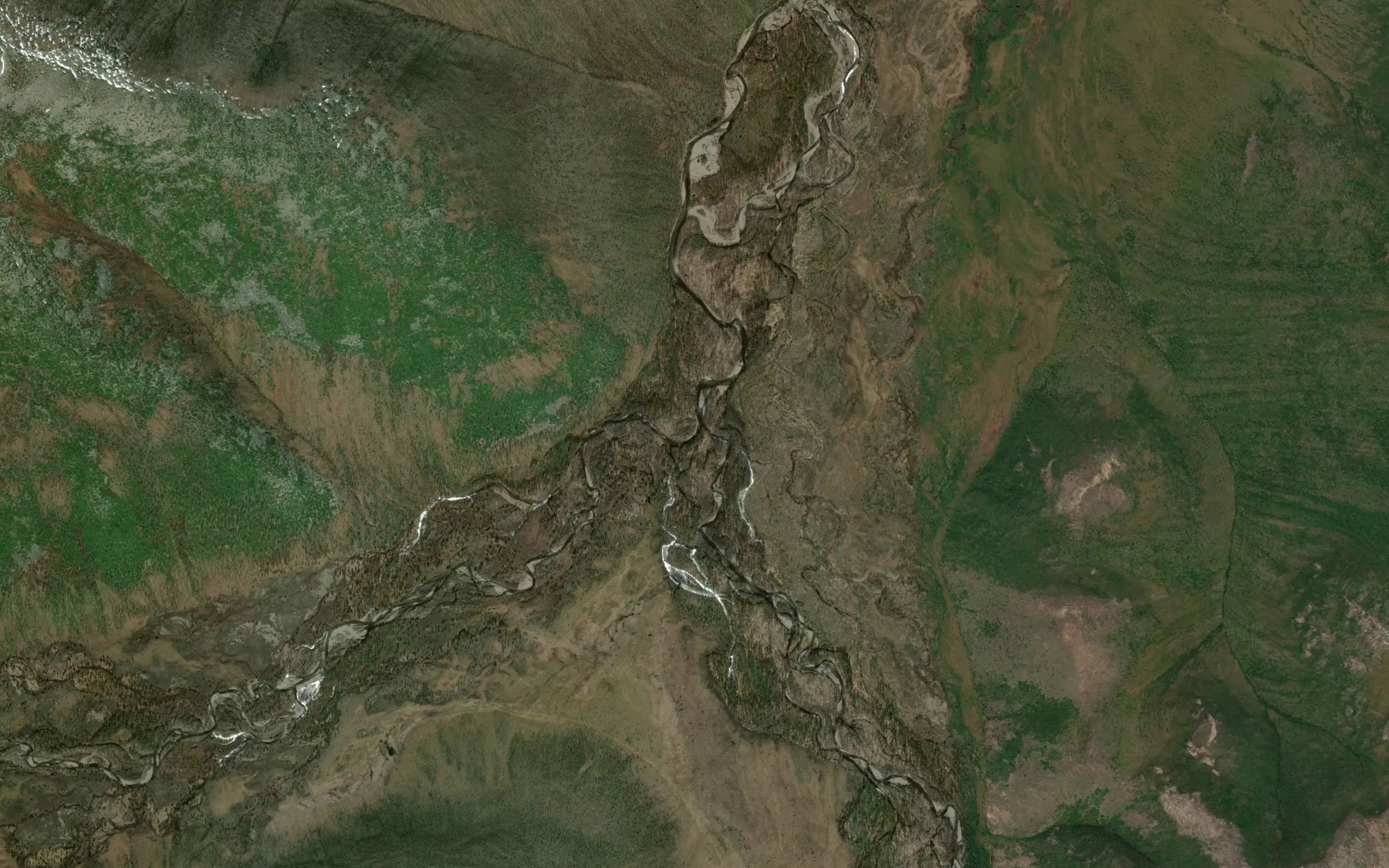 Satellite map of the Nyulka