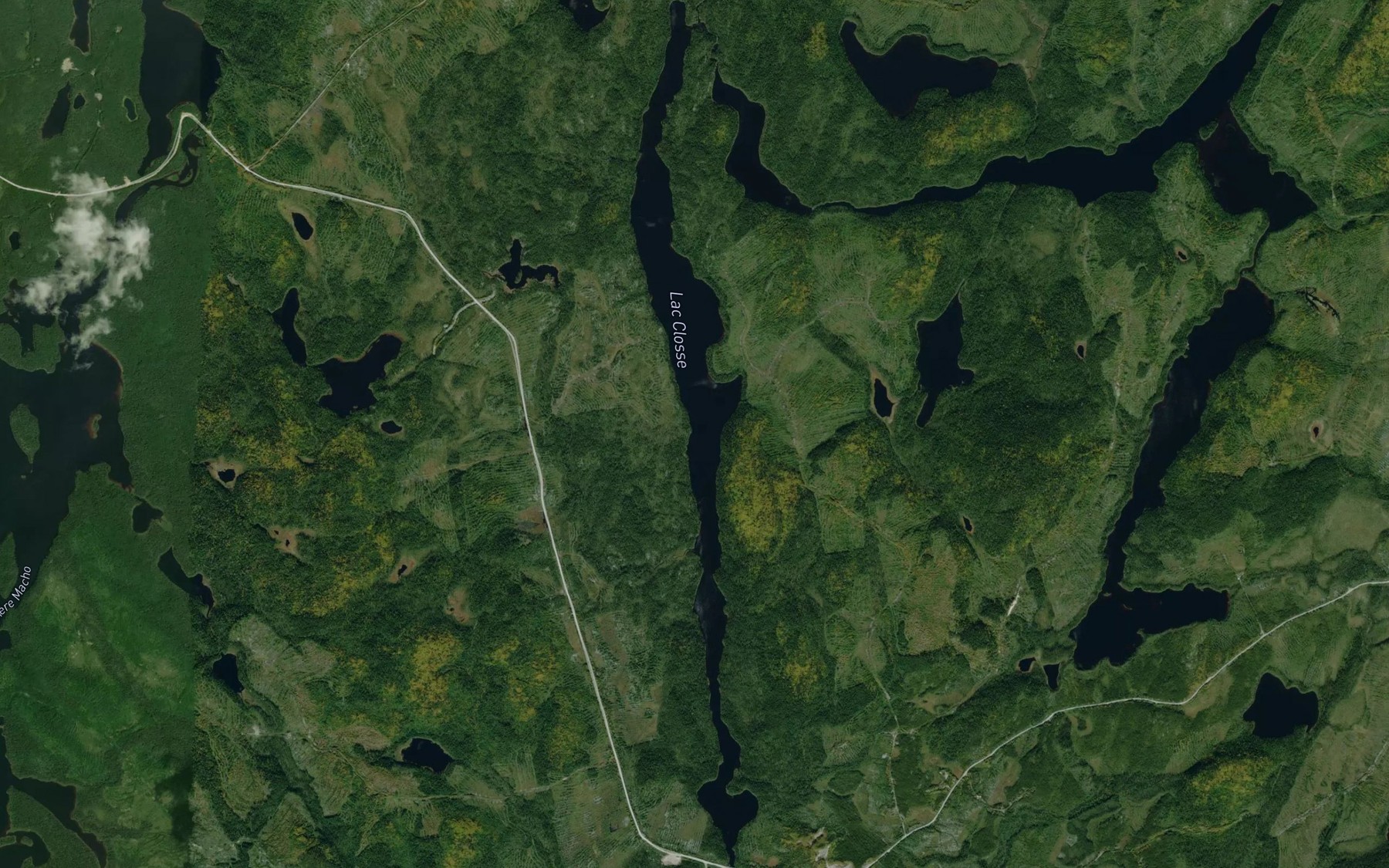 Satellite map of the Lac Closse