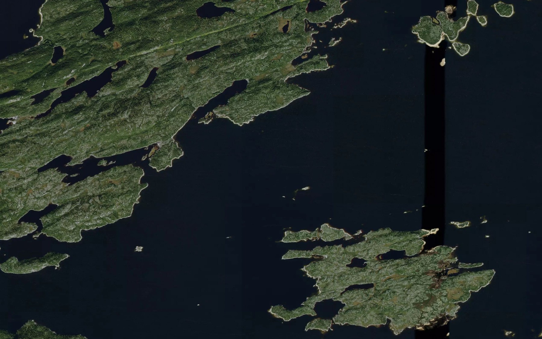 Satellite map of the Lac Awasayakach