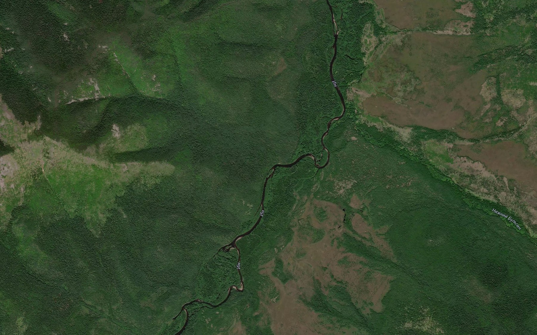 Satellite map of the Yaya