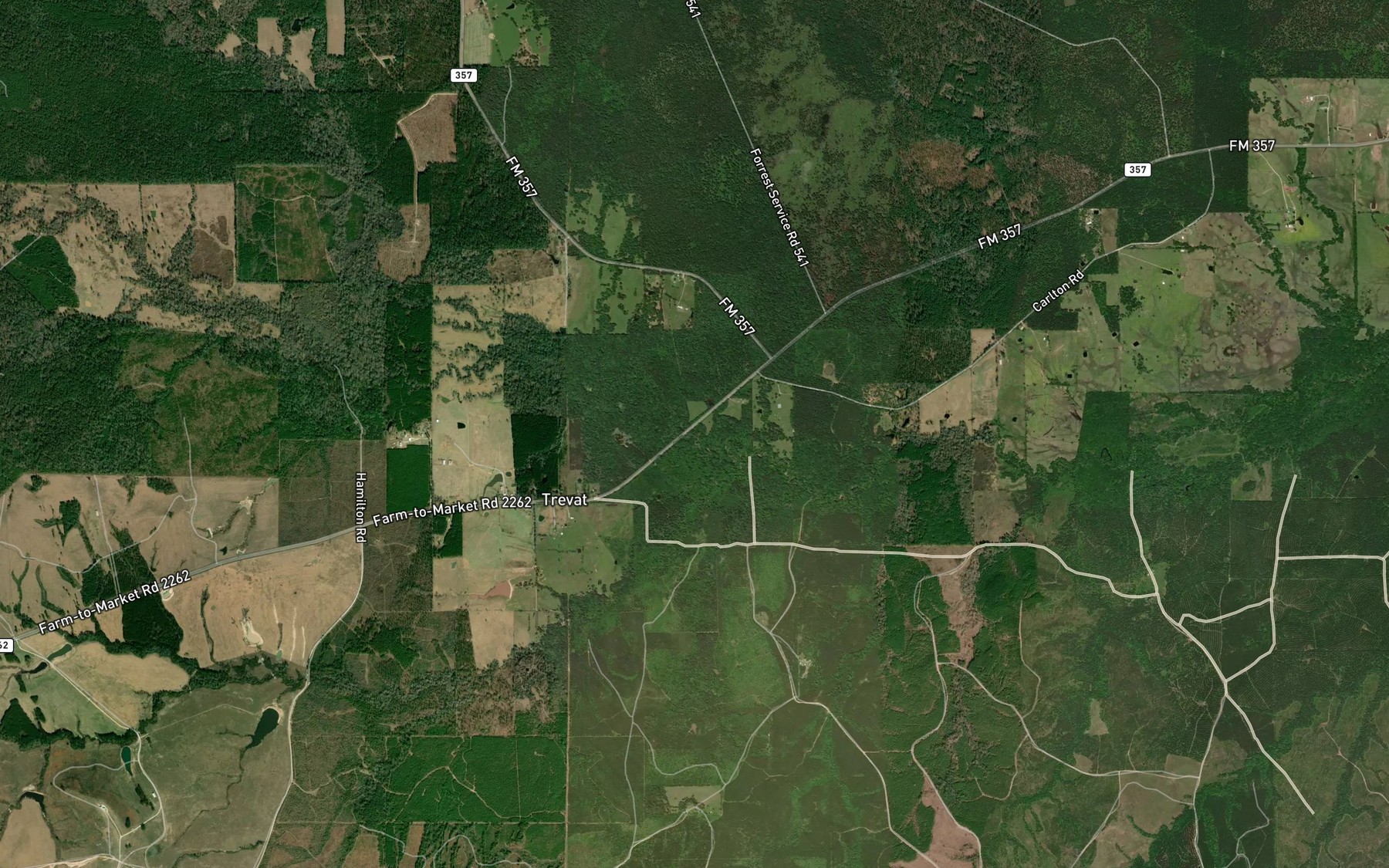 Satellite map of the North Creek