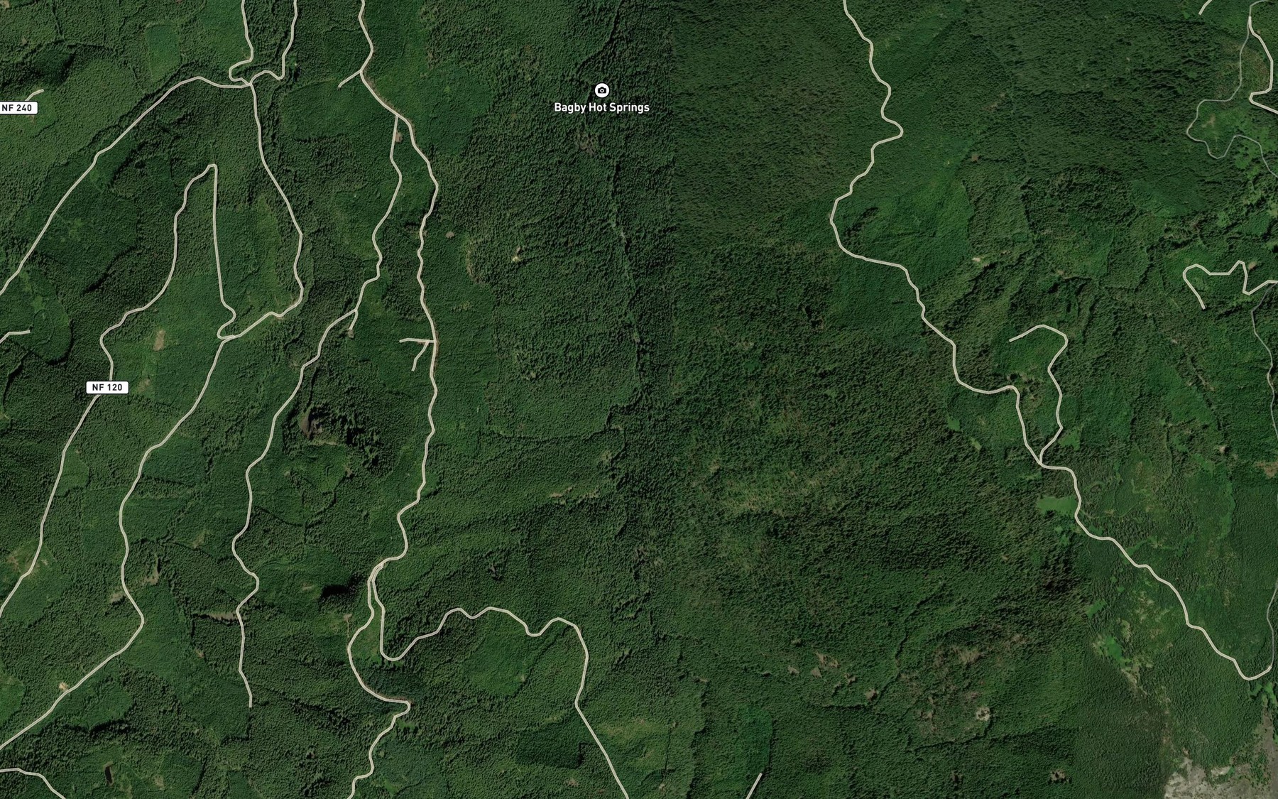 Satellite map of the Alice Creek