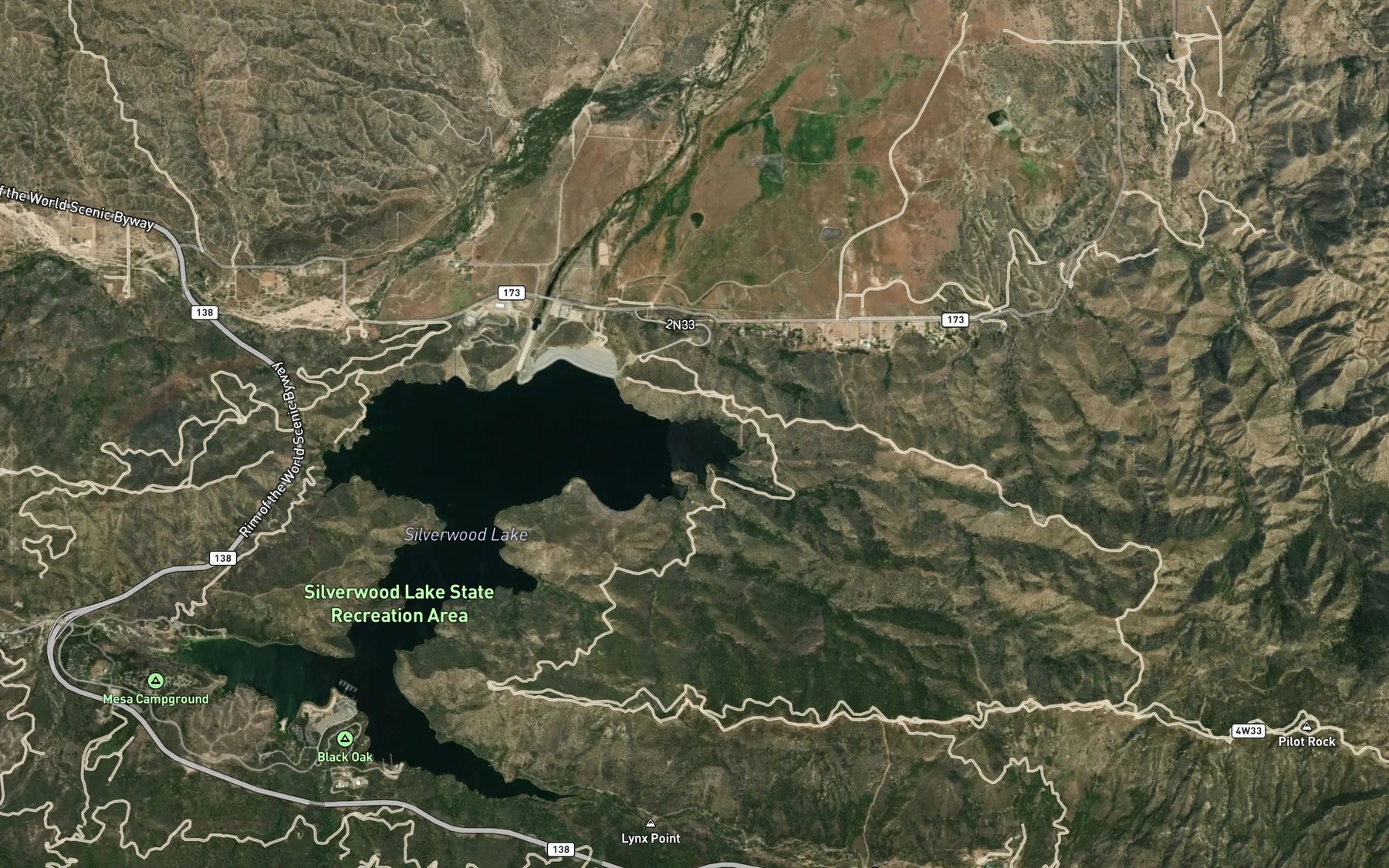 Satellite map of the Live Oak Cove