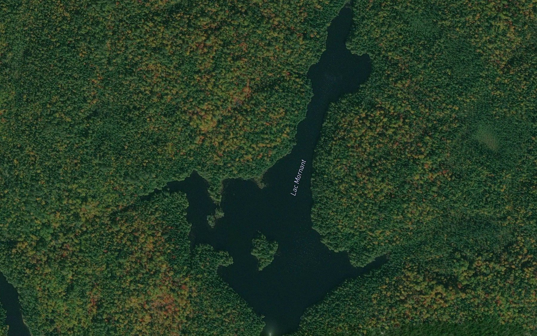 Satellite map of the Lac Mornant
