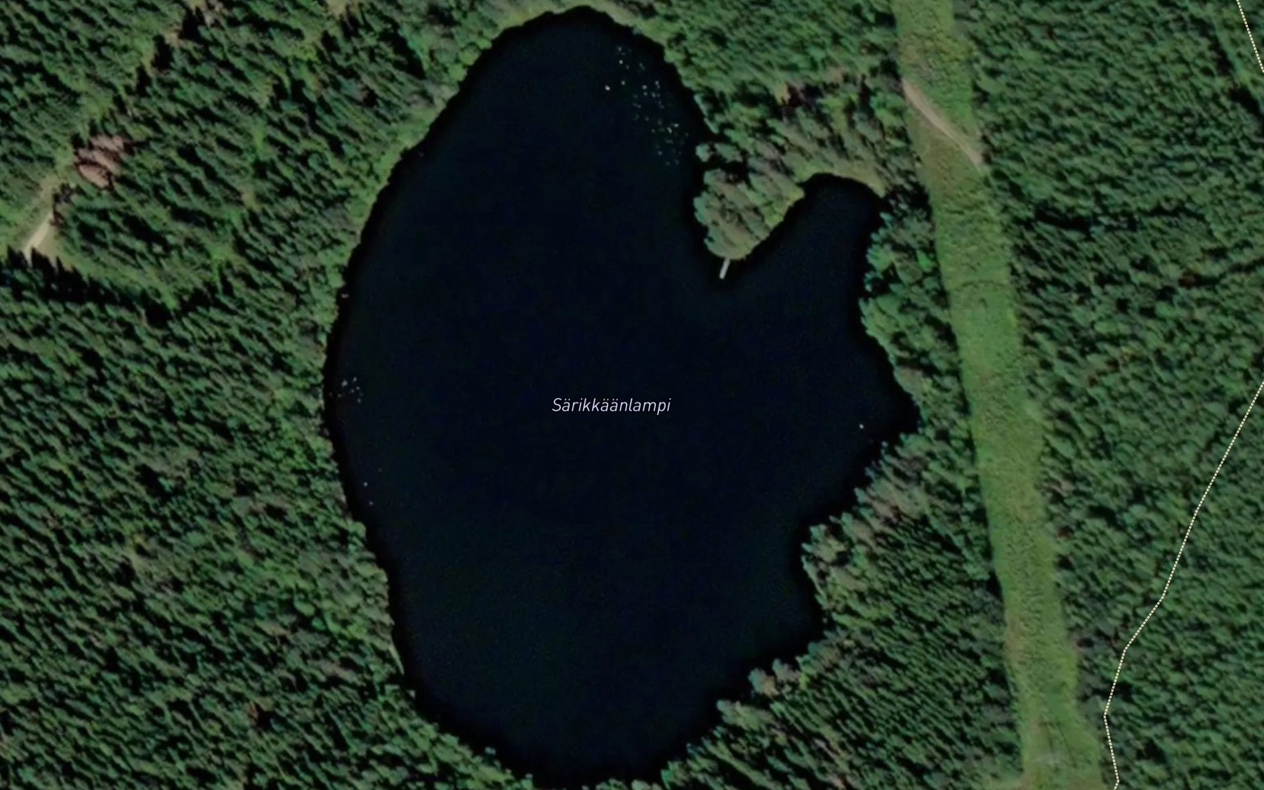 Satellite map of the Sarikkaanlampi