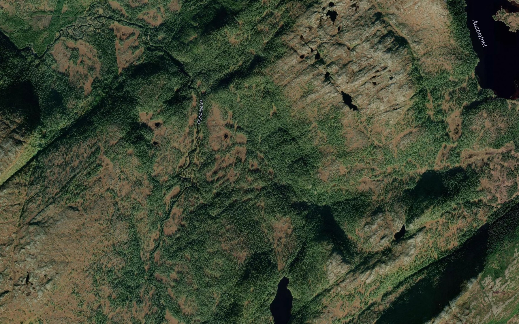 Satellite map of the Lombekken
