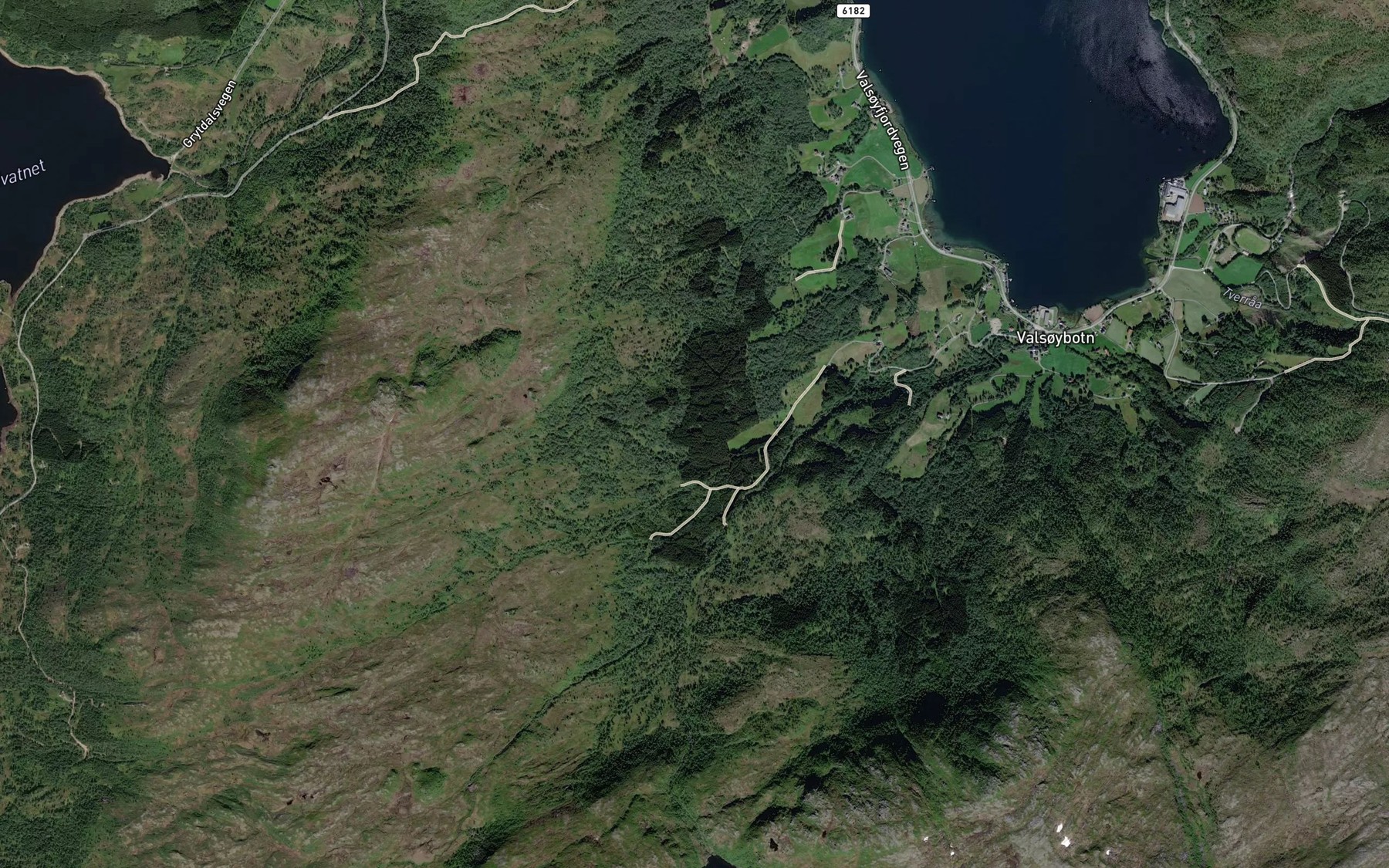 Satellite map of the Storsteinskogbekken