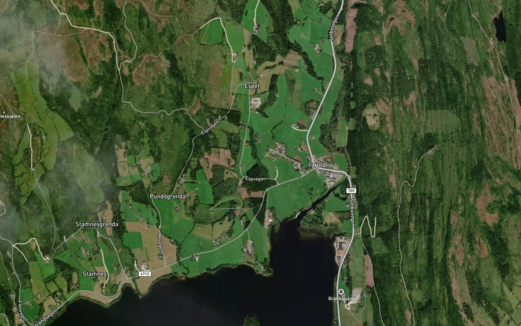 Satellite map of the Espbekken