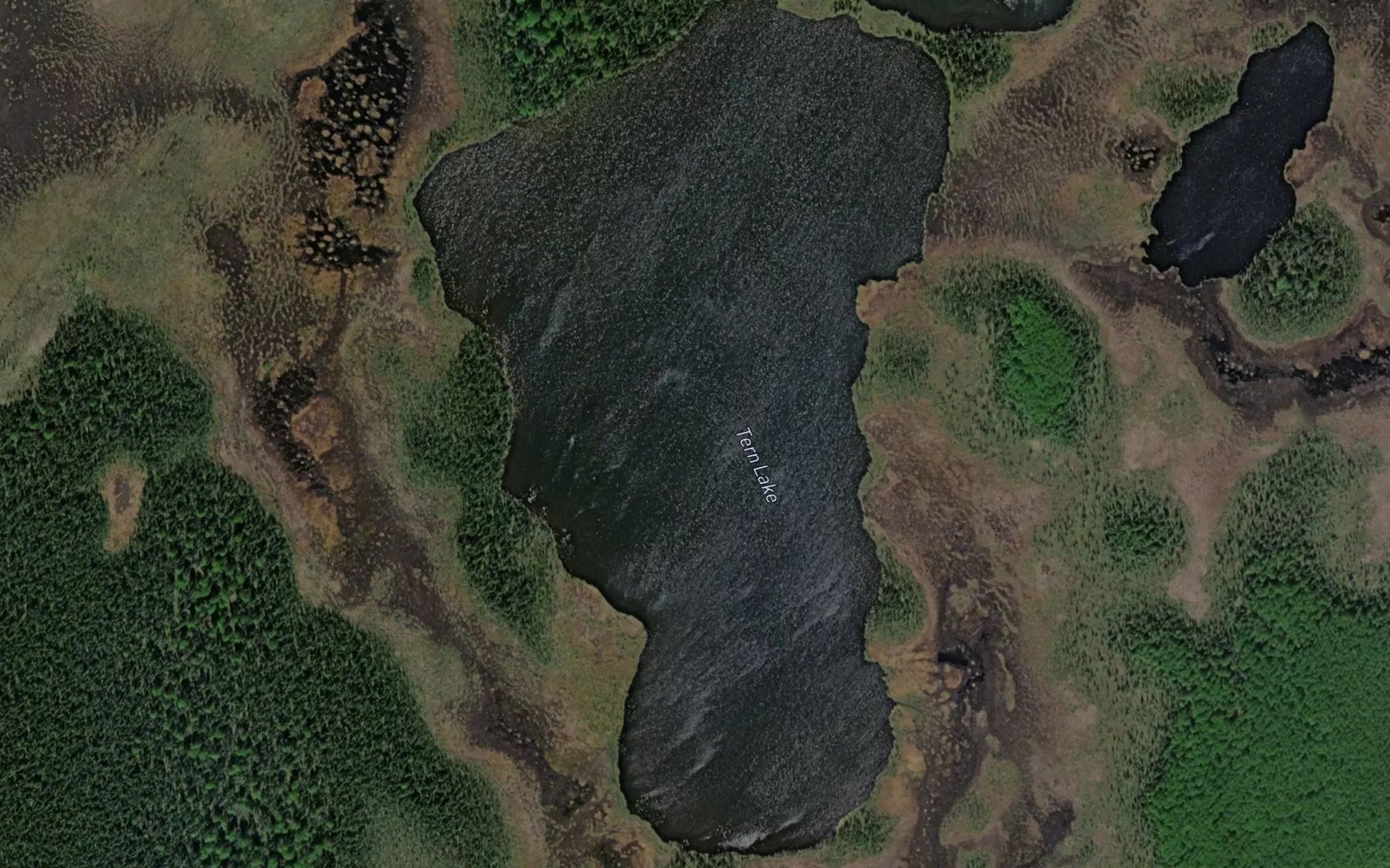Satellite map of the Tern Lake