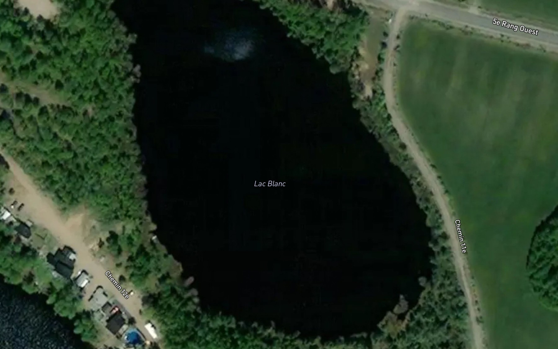 Satellite map of the Lac Blanc