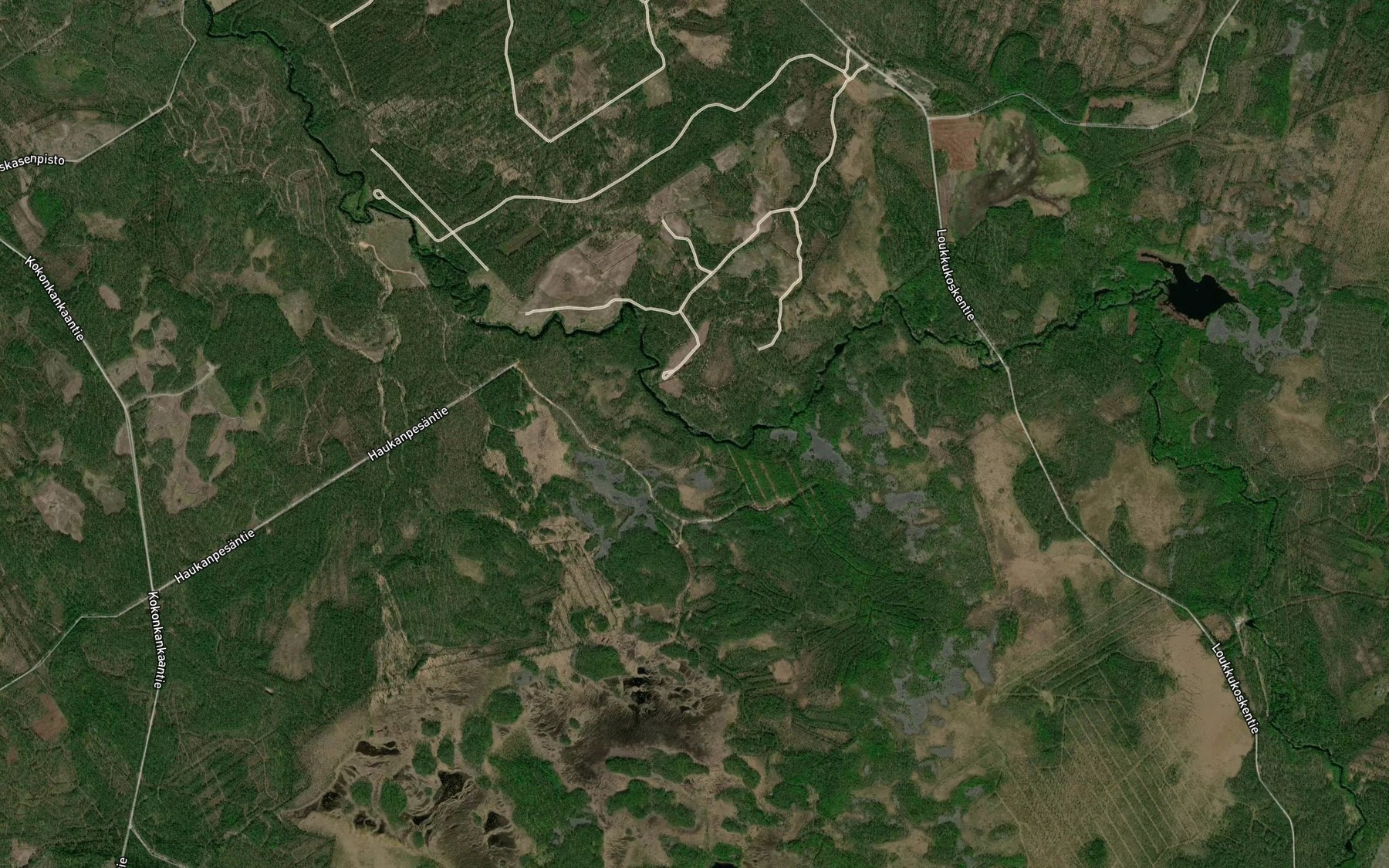 Satellite map of the Kuivakoski