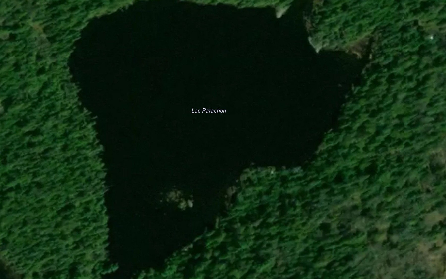 Satellite map of the Lac Patachon