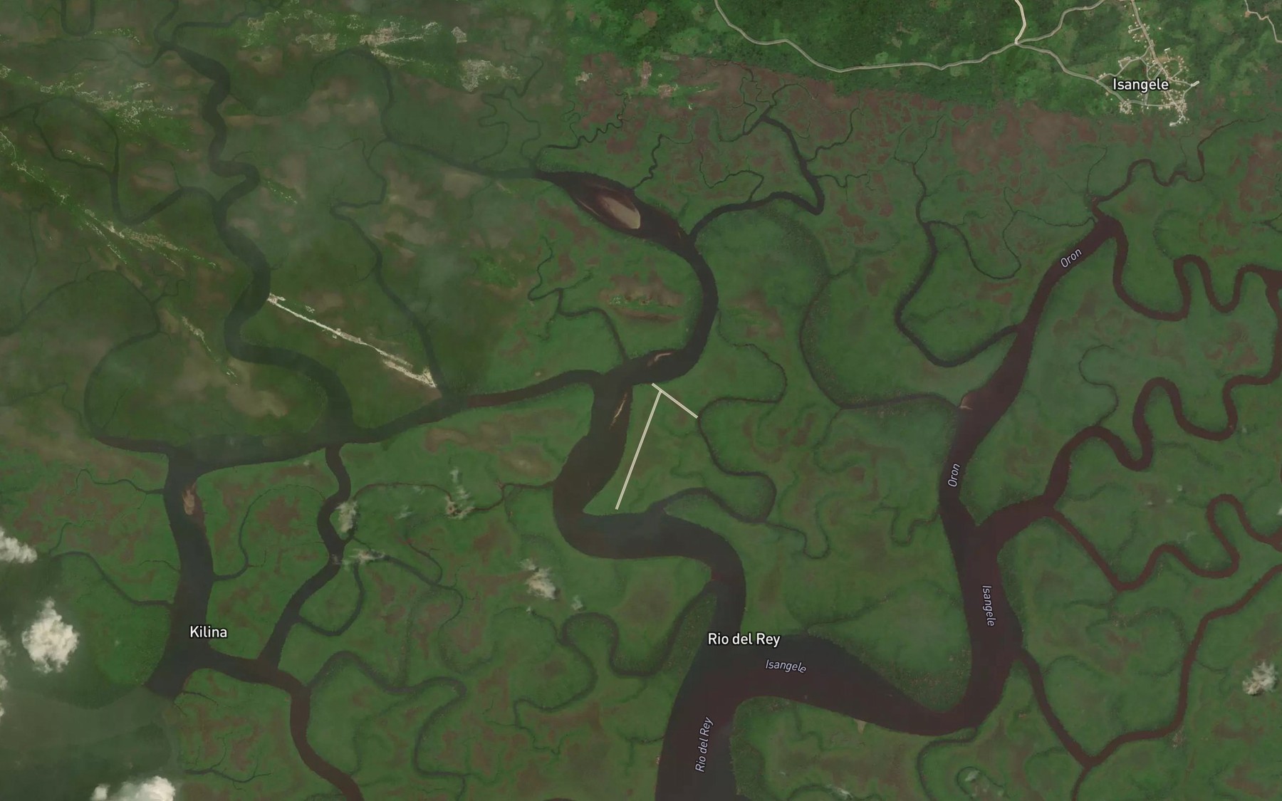 Satellite map of the Oritian