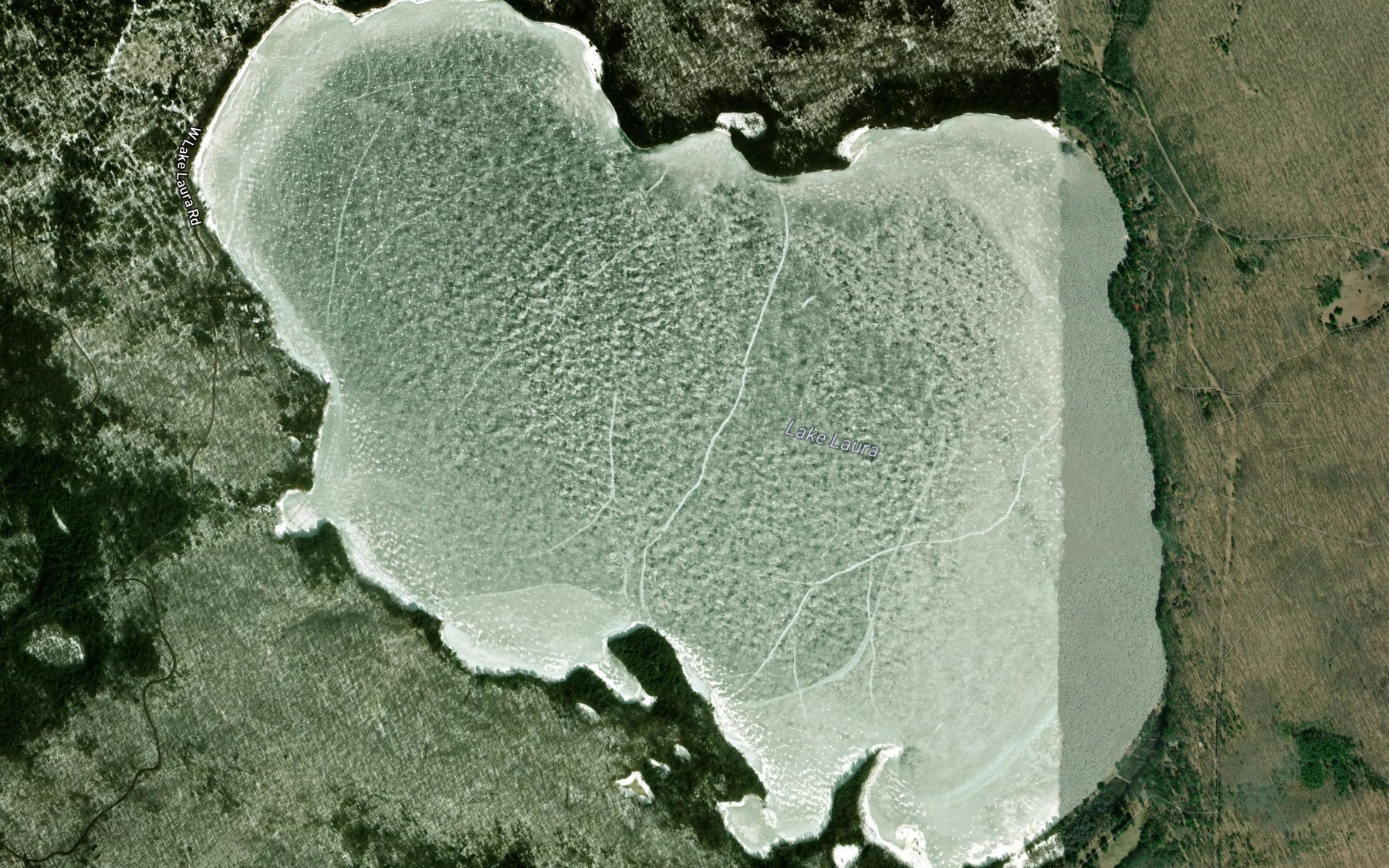 Satellite map of the Lake Laura