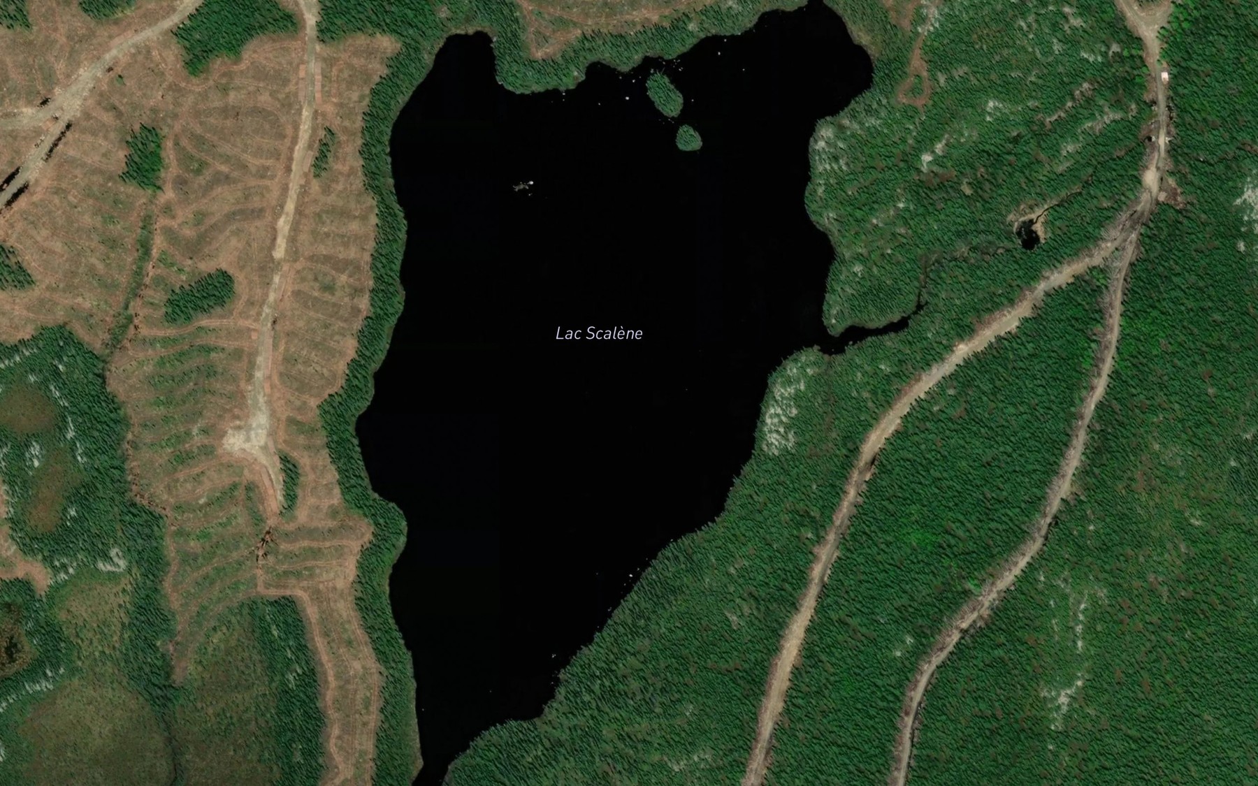 Satellite map of the Lac Scalene