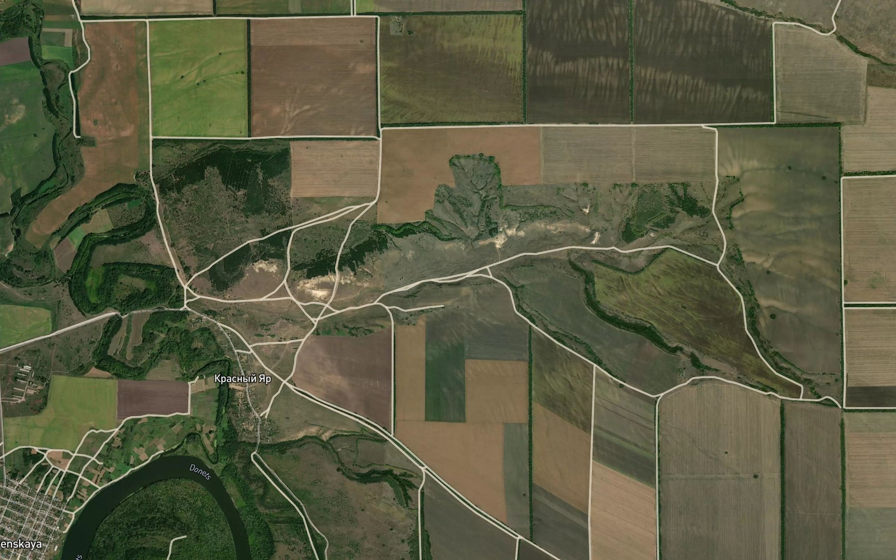 Satellite map of the Balka Malaya Peschanaya
