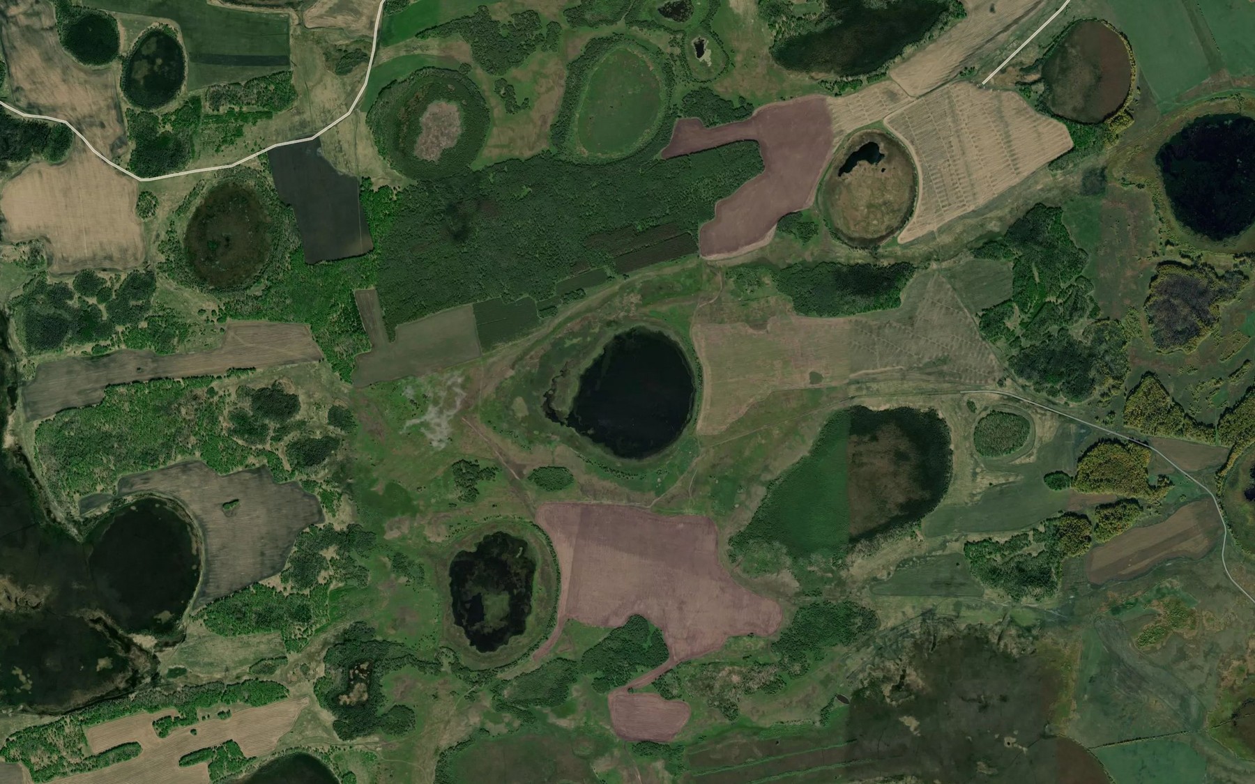 Satellite map of the Ozero Kokonovo