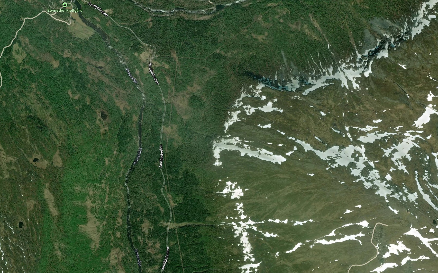 Satellite map of the Svartbergkjelda