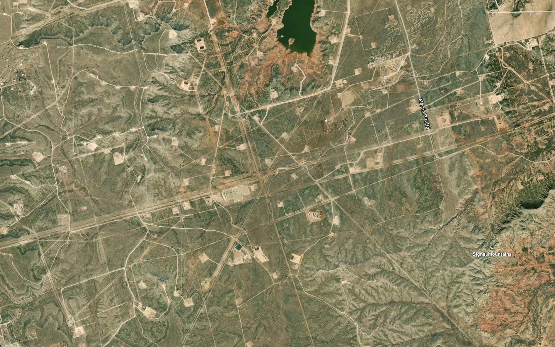 Satellite map of the South Prong Moss Creek