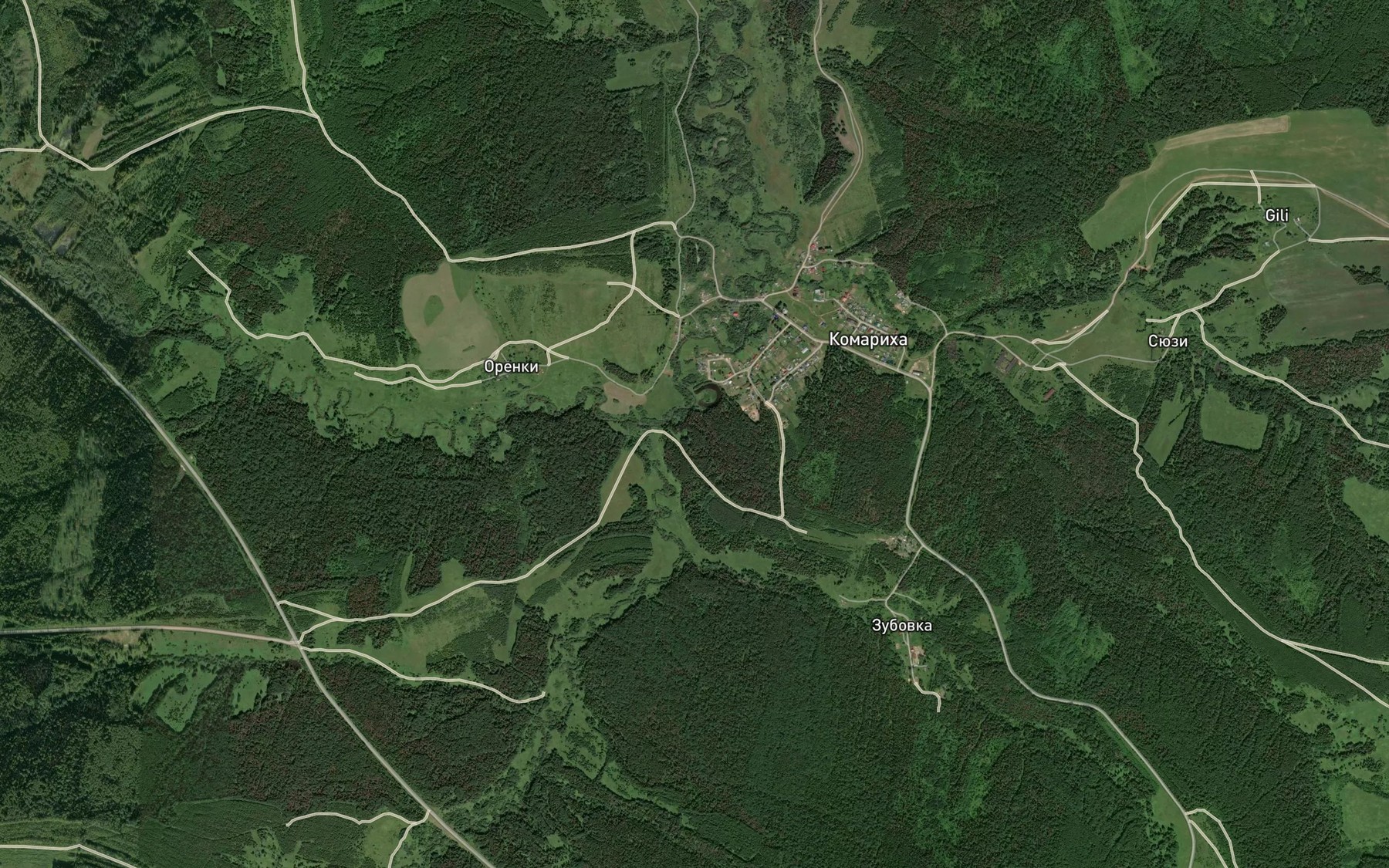 Satellite map of the Talitsa