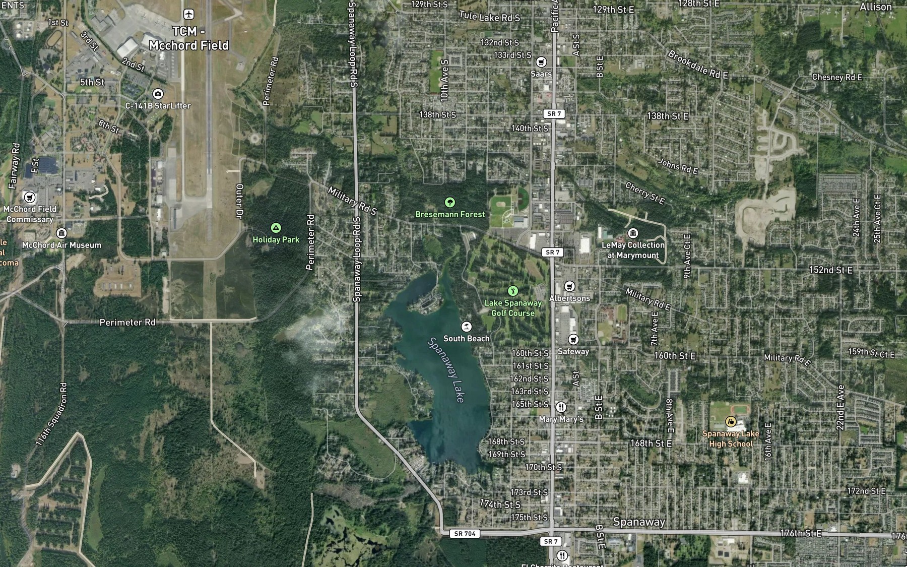 Satellite map of the Spot 6