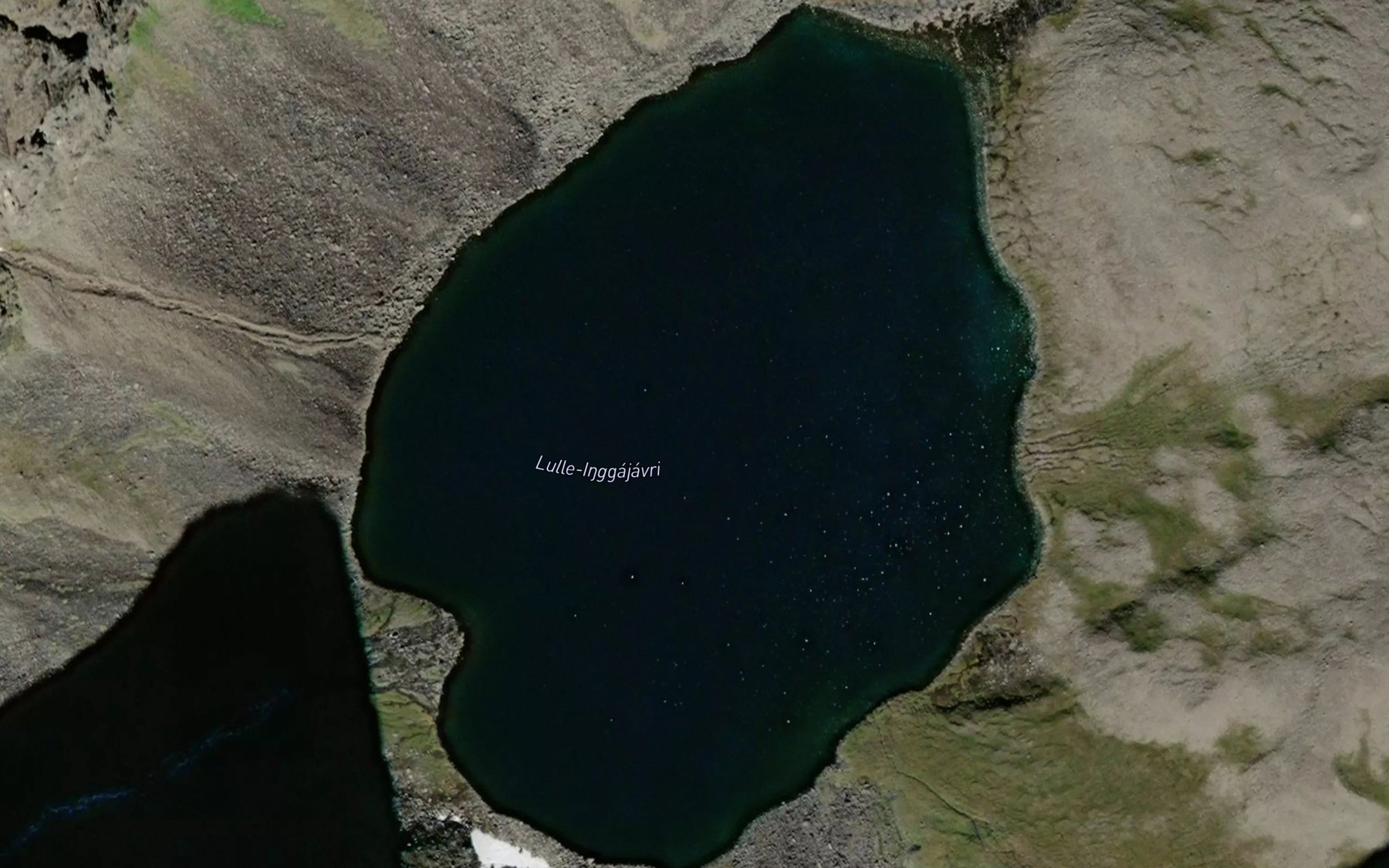 Satellite map of the Inggajavri,lulle