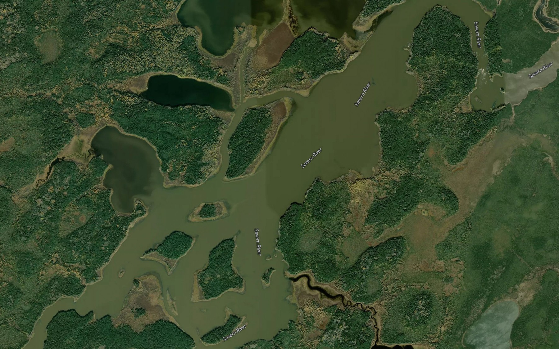Satellite map of the Asipoquobah Lake