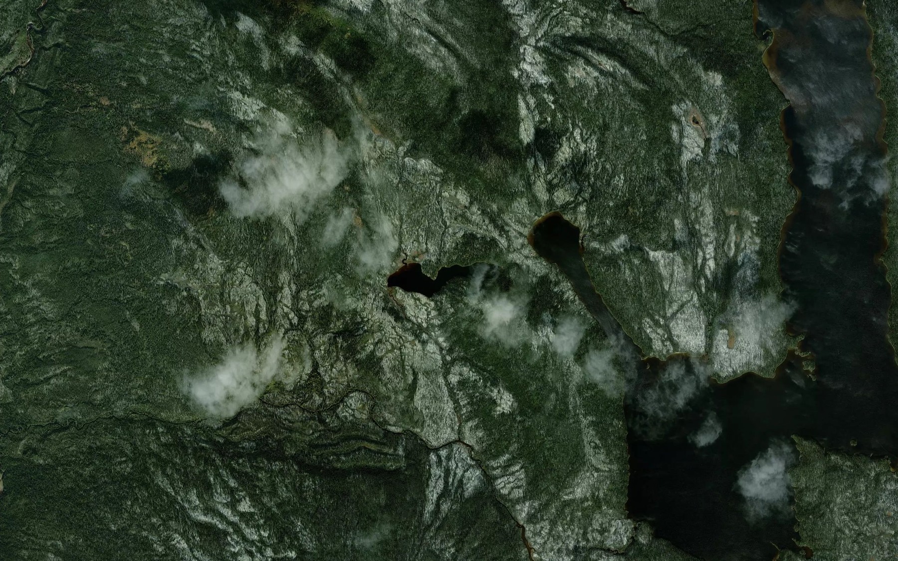 Satellite map of the Lac de la Claie