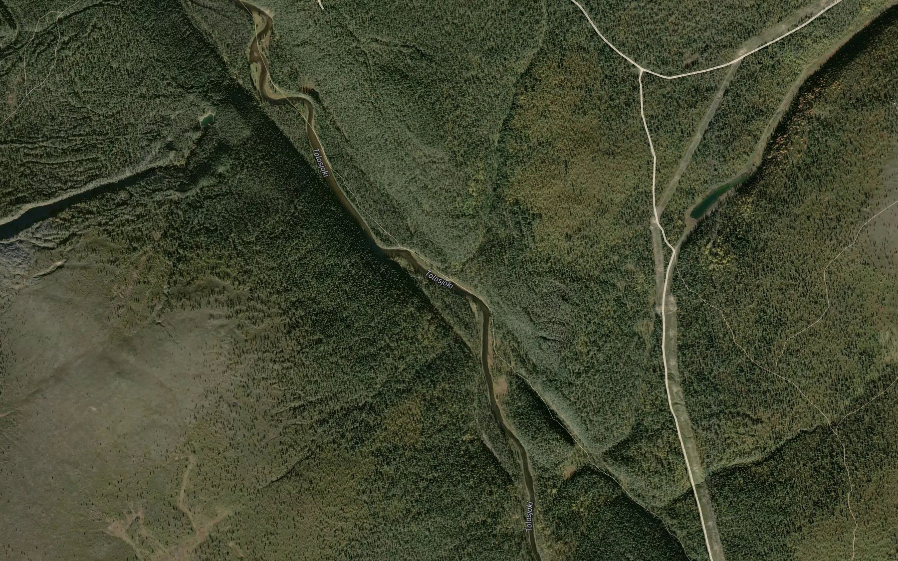 Satellite map of the Riekko-oja