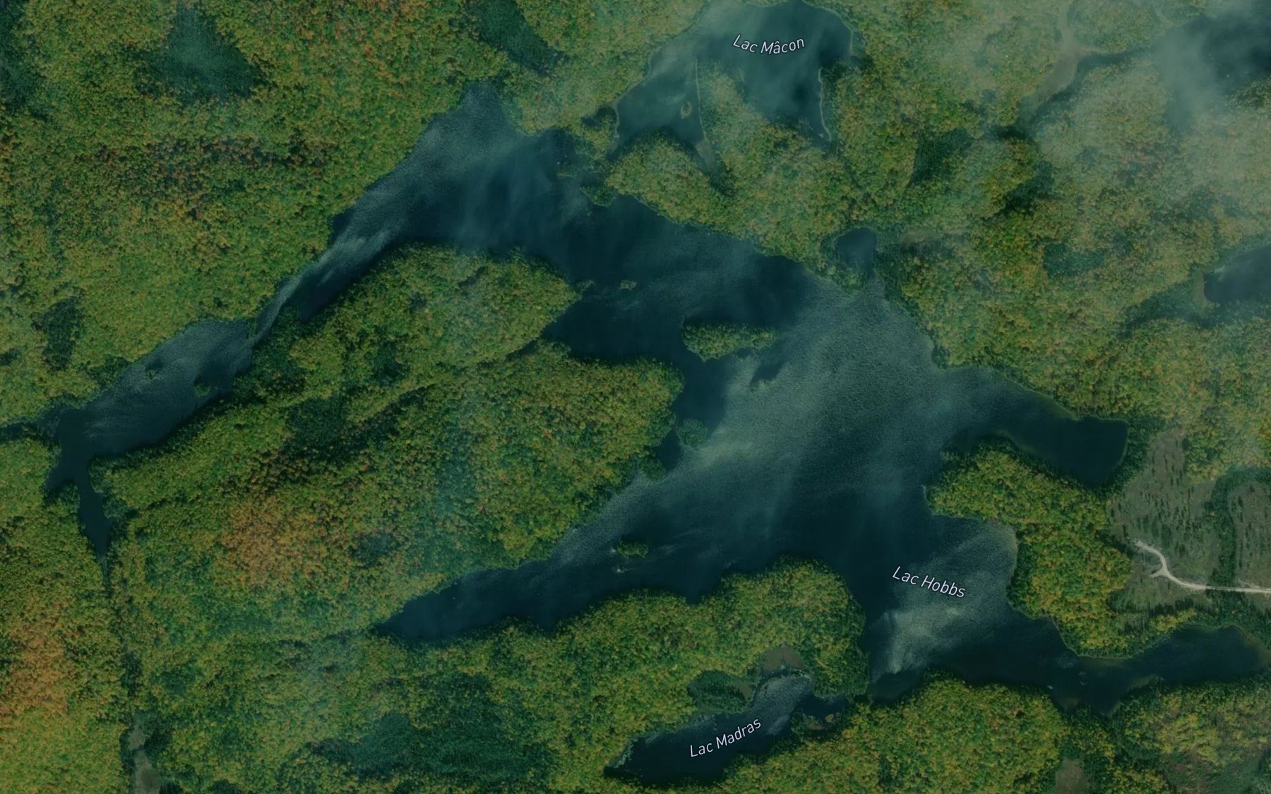 Satellite map of the Lac Hobbs