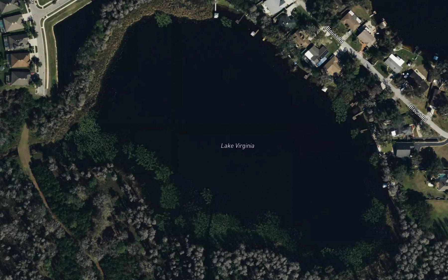 Satellite map of the Lake Virginia
