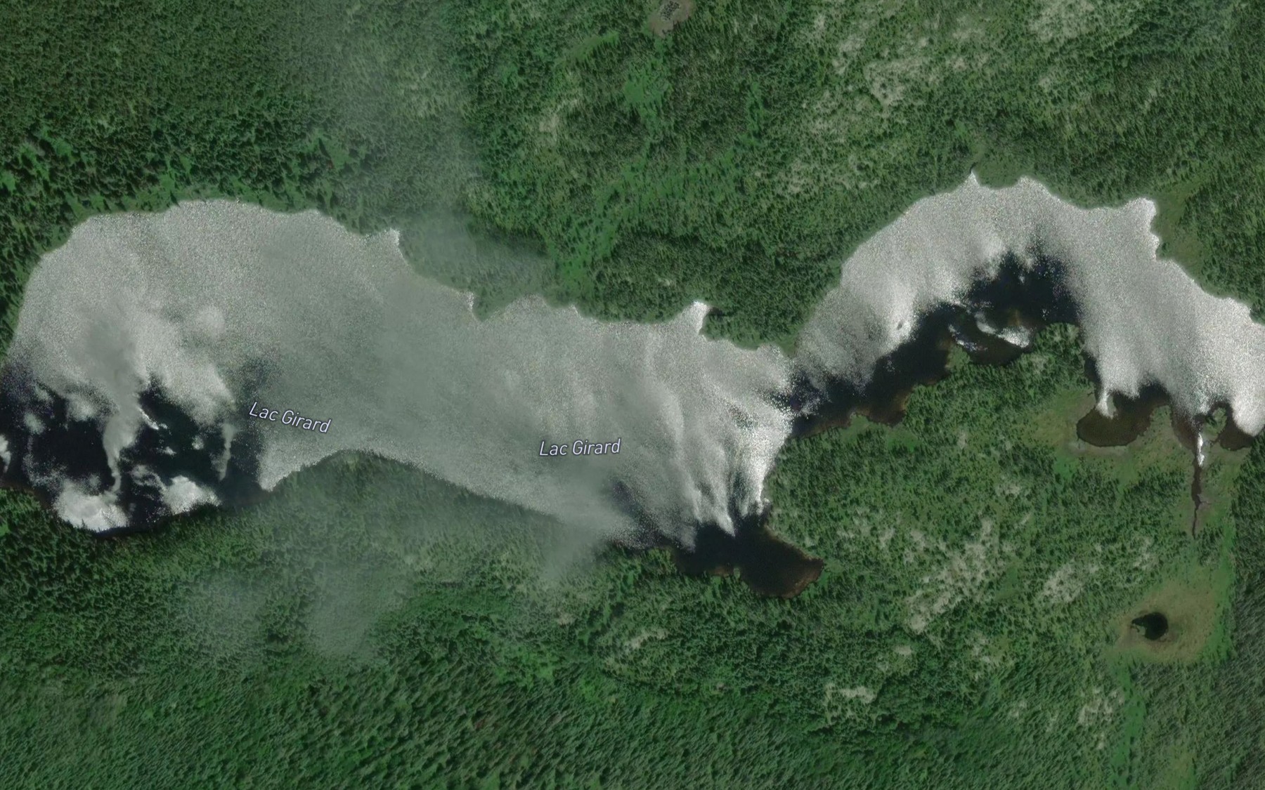 Satellite map of the Lac Girard
