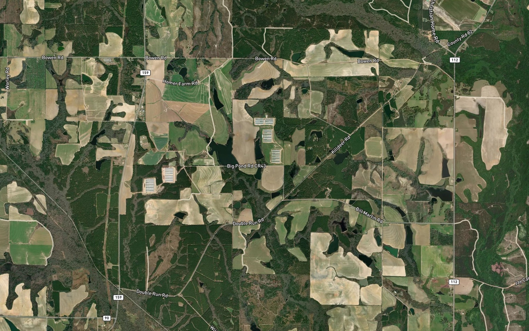Satellite map of the South Jones Lake