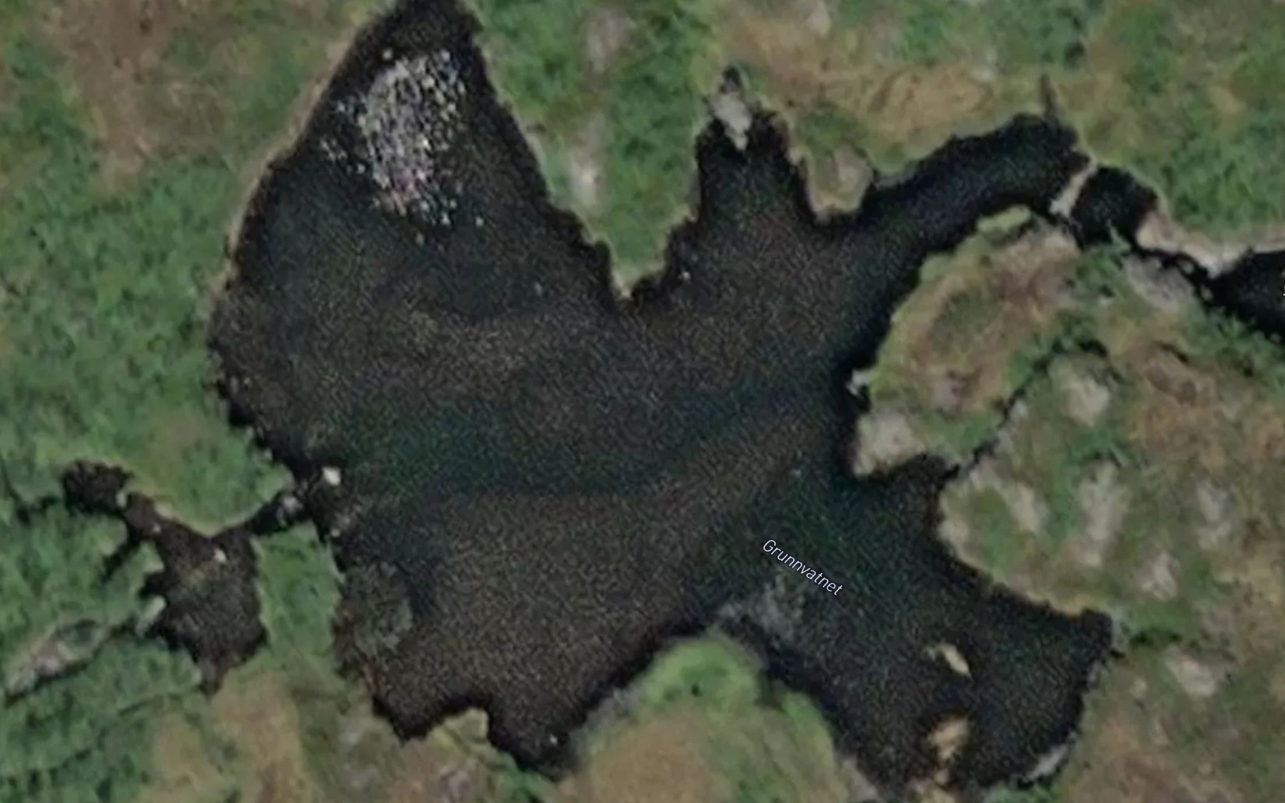 Satellite map of the Grunnvatnet
