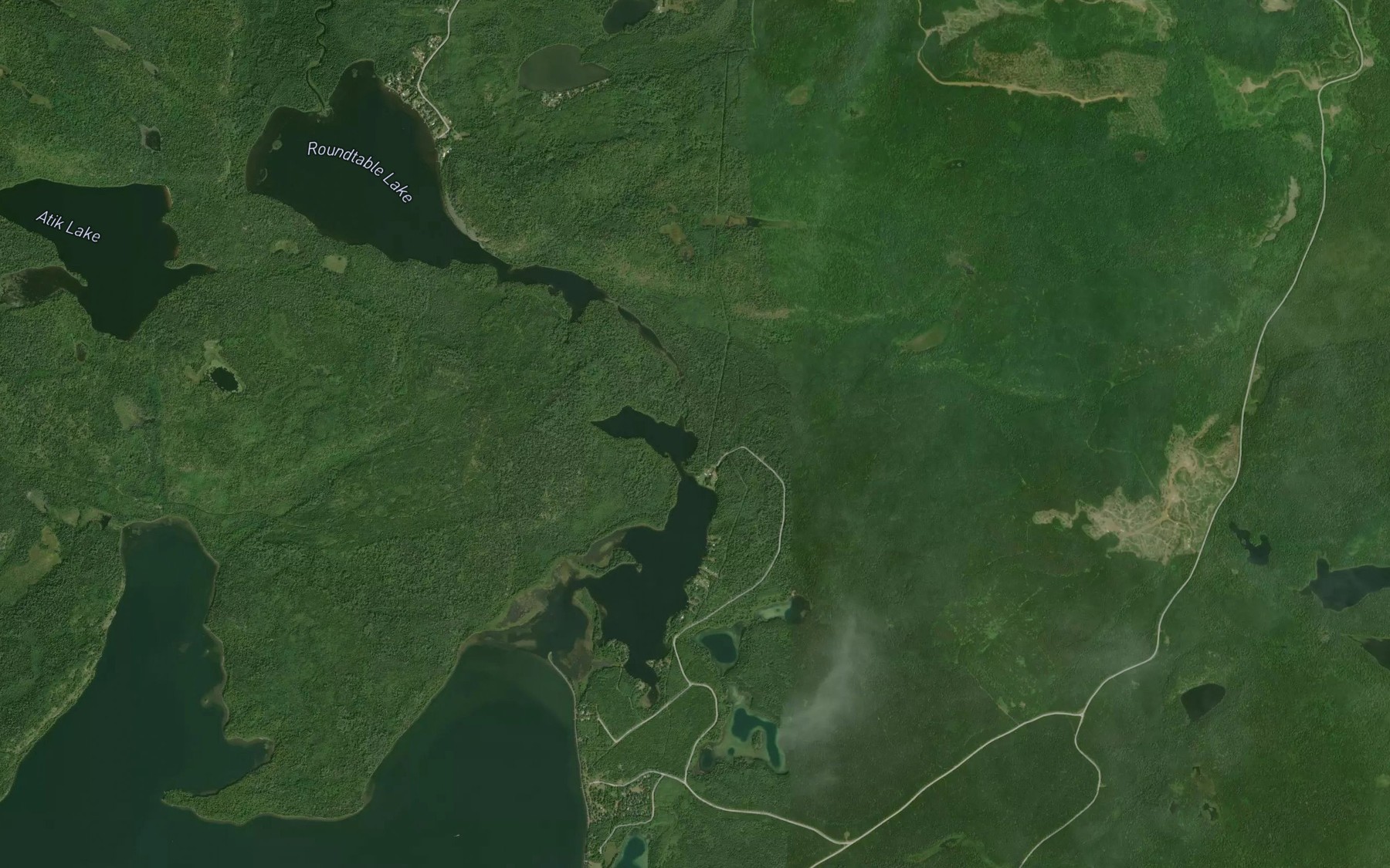 Satellite map of the Sandstone Creek