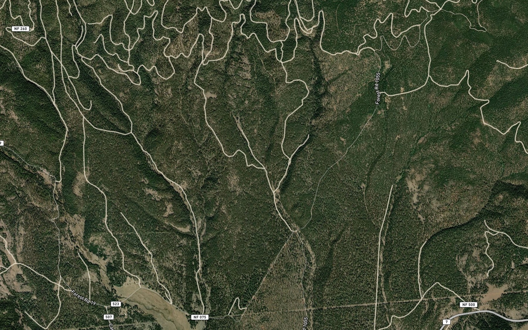Satellite map of the Mosquito Creek