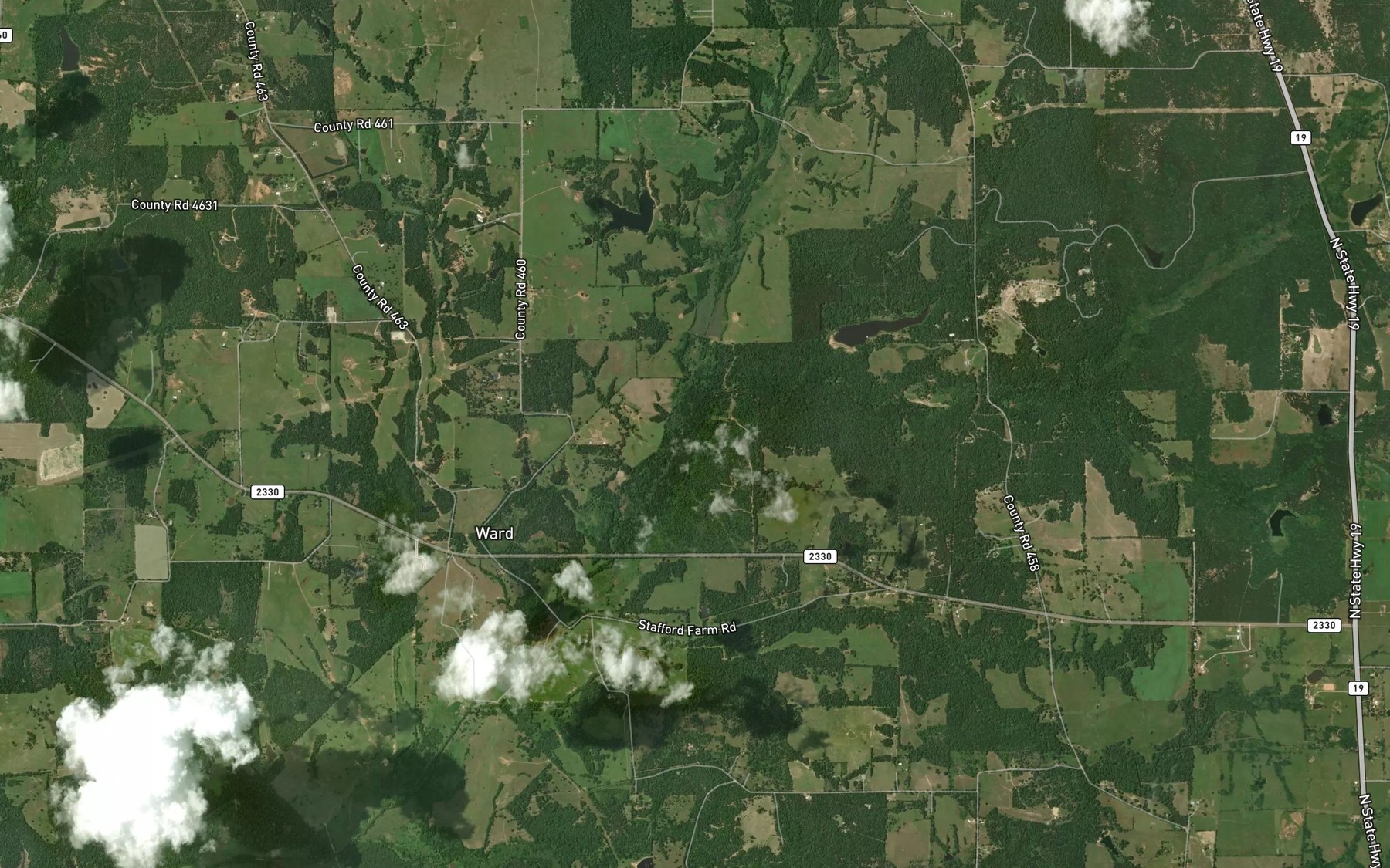 Satellite map of the Otter Creek
